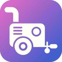 Portable air compressor Vector Icon