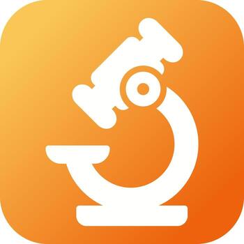 icono de vector de microscopio