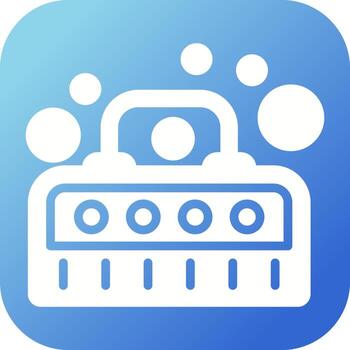 burbuja máquina vector icono