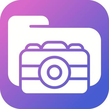 documento cámara vector icono