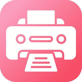 icono de vector de impresora