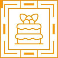 Red velvet cake Vector Icon