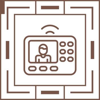 intercomunicador sistema vector icono