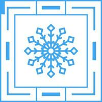 icono de vector de copo de nieve