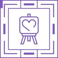 amor pintura vector icono