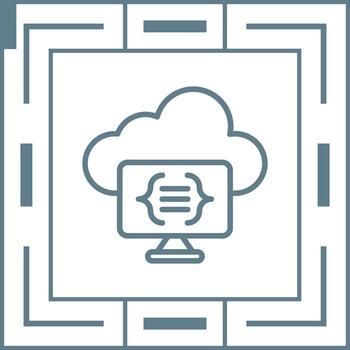 Serverless Computing Vector Icon