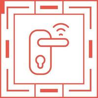 Smart Door Lock Vector Icon