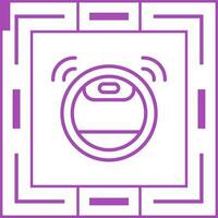 Robot Vacuum Cleaner Vector Icon