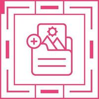 Document Insert Image Vector Icon