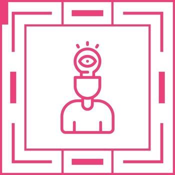 Visual Thinking Vector Icon