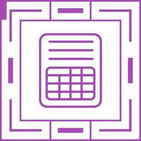 Spreadsheet Vector Icon