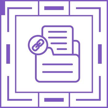 documento enlace vector icono