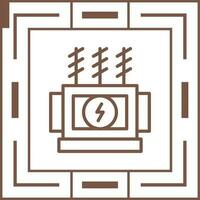 Power Transformer Vector Icon