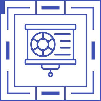 icono de vector de visualización de datos
