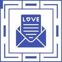 Romantic love letter Vector Icon