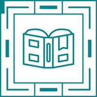 Open book with bookmark Vector Icon