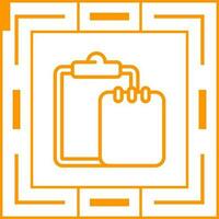 Task list with writing pad Vector Icon