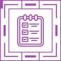 Memo pad with checklist Vector Icon