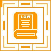 Law Book Vector Icon