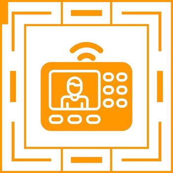 intercomunicador sistema vector icono