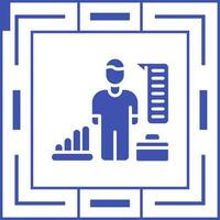 hora analítica vector icono