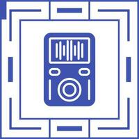 icono de vector de reproductor de mp3