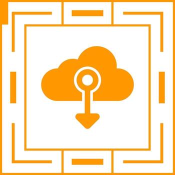 nube nativo vector icono