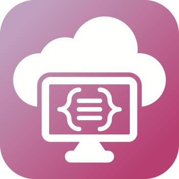 Serverless Computing Vector Icon