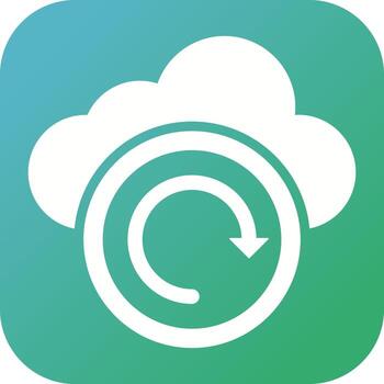 Cloud Backup Vector Icon