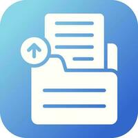 Document Upload Vector Icon