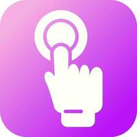 empujar botón vector icono