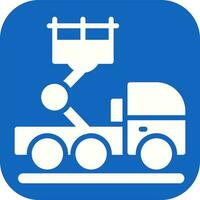 Ladder Truck Vector Icon
