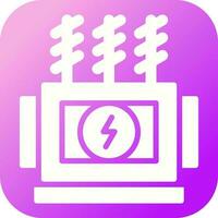 Power Transformer Vector Icon