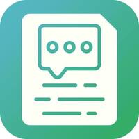 Document Insert Comment Vector Icon