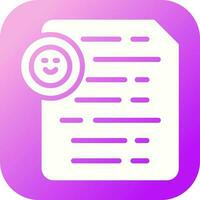 Document Insert Emoji Vector Icon