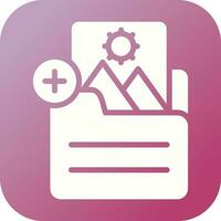 Document Insert Image Vector Icon