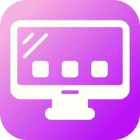 Desktop Computer Vector Icon