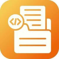 Document Insert Code Vector Icon