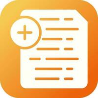 Document Insert Icon Vector Icon