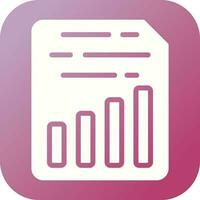 Document Insert Chart Vector Icon