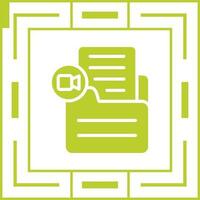 Document Insert Video Vector Icon