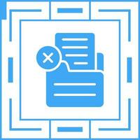 Document Rejected Vector Icon