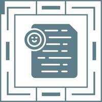 Document Insert Emoji Vector Icon