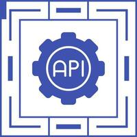 icono de vector de api