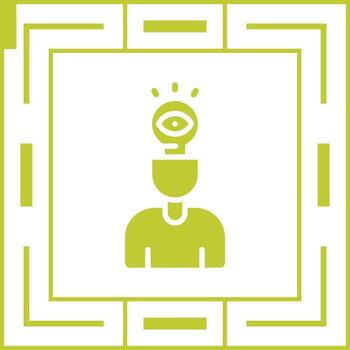 Visual Thinking Vector Icon