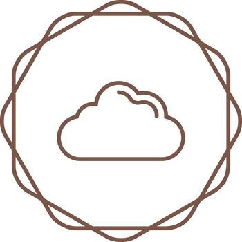 icono de vector de nube