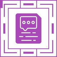 Document Insert Comment Vector Icon