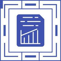 Document Insert Graph Vector Icon