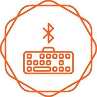 Bluetooth Keyboard Vector Icon