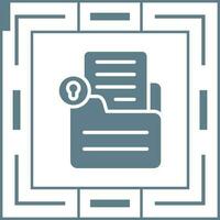 Document Lock Vector Icon